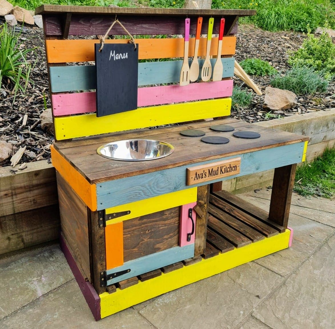 Double Mud Kitchen with oven. 1m wide