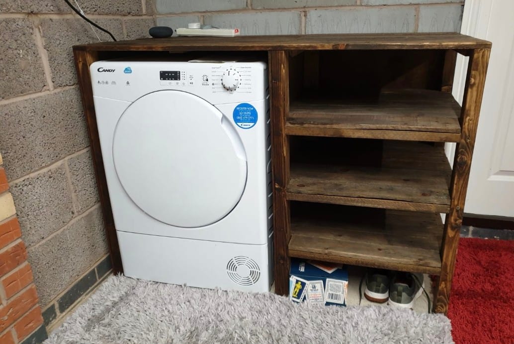 Washing machine storage