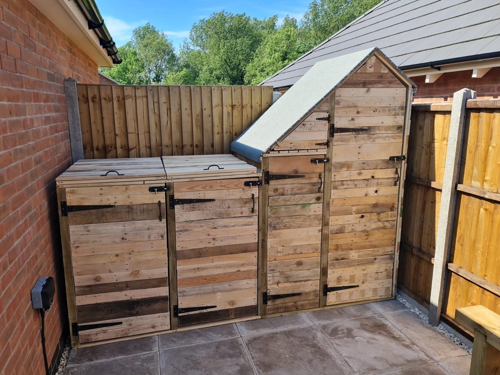 Tool shed and bin store